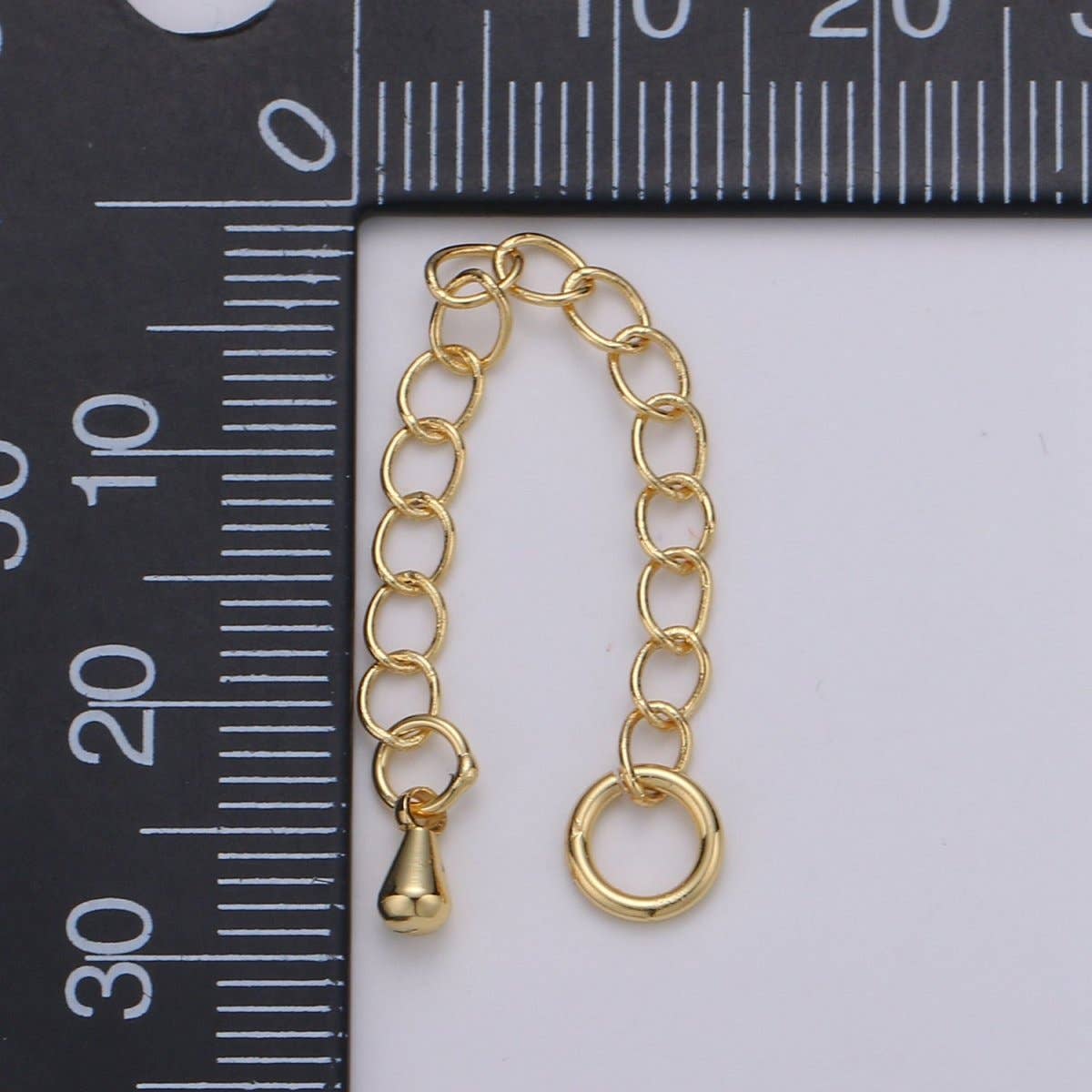 24K Gold Filled Chain Extender Gold / Silver For DIY Jewelry Making Chain Extender L-125~L-128