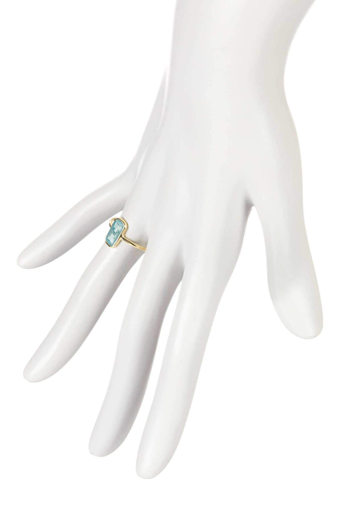 Sky Blue Crystal Petit Amour Ring - GF