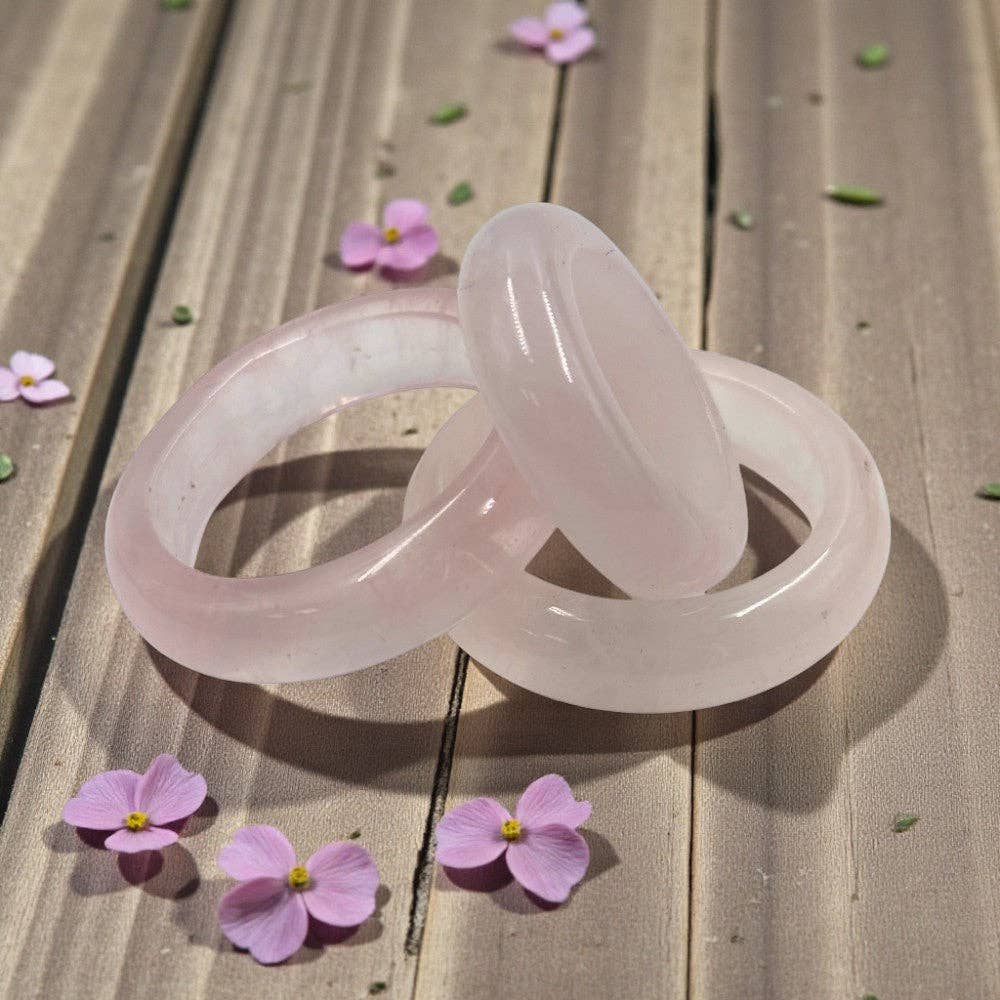 Ring - Rose Quartz, 1 dozen (12)