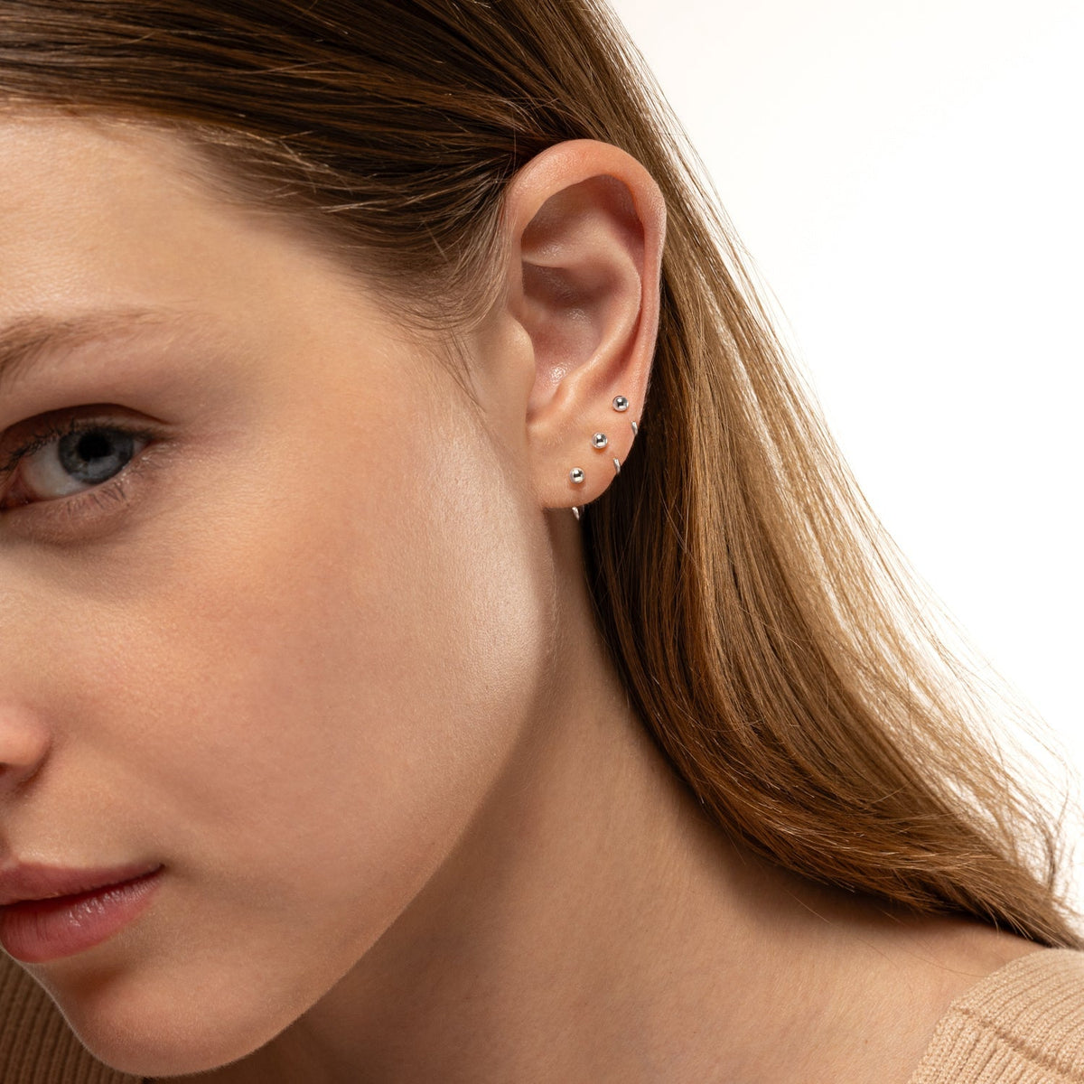 Little Ball Huggies Hoop - Gold