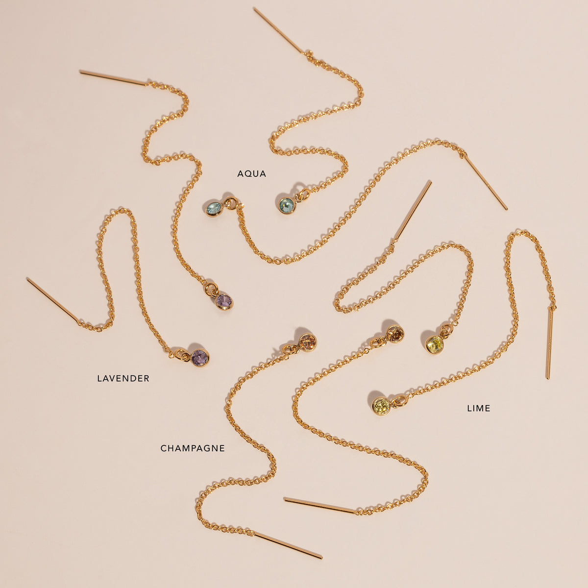 Personalised Birthstones Bezel Threader