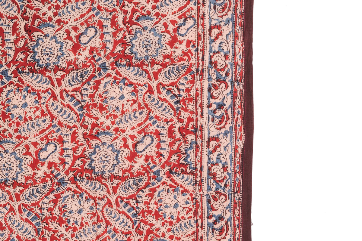 600-048 "Cotton Scarf" - Hand Block Printed