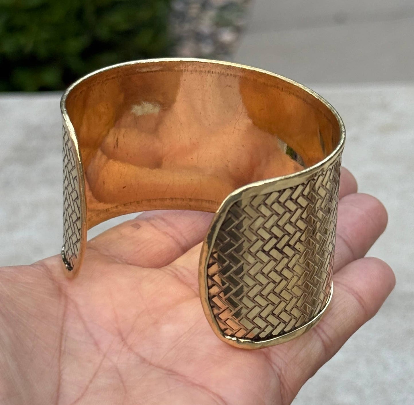 Handcrafted Woven Cuff Bracelet Bohemian Hippie Ethnic