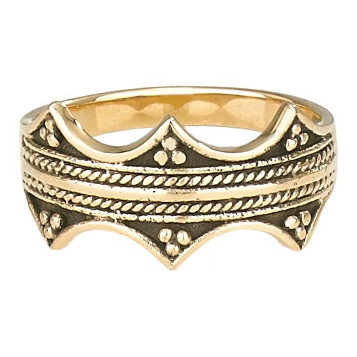 Boleyn Bronze Triple Point Crown Ring
