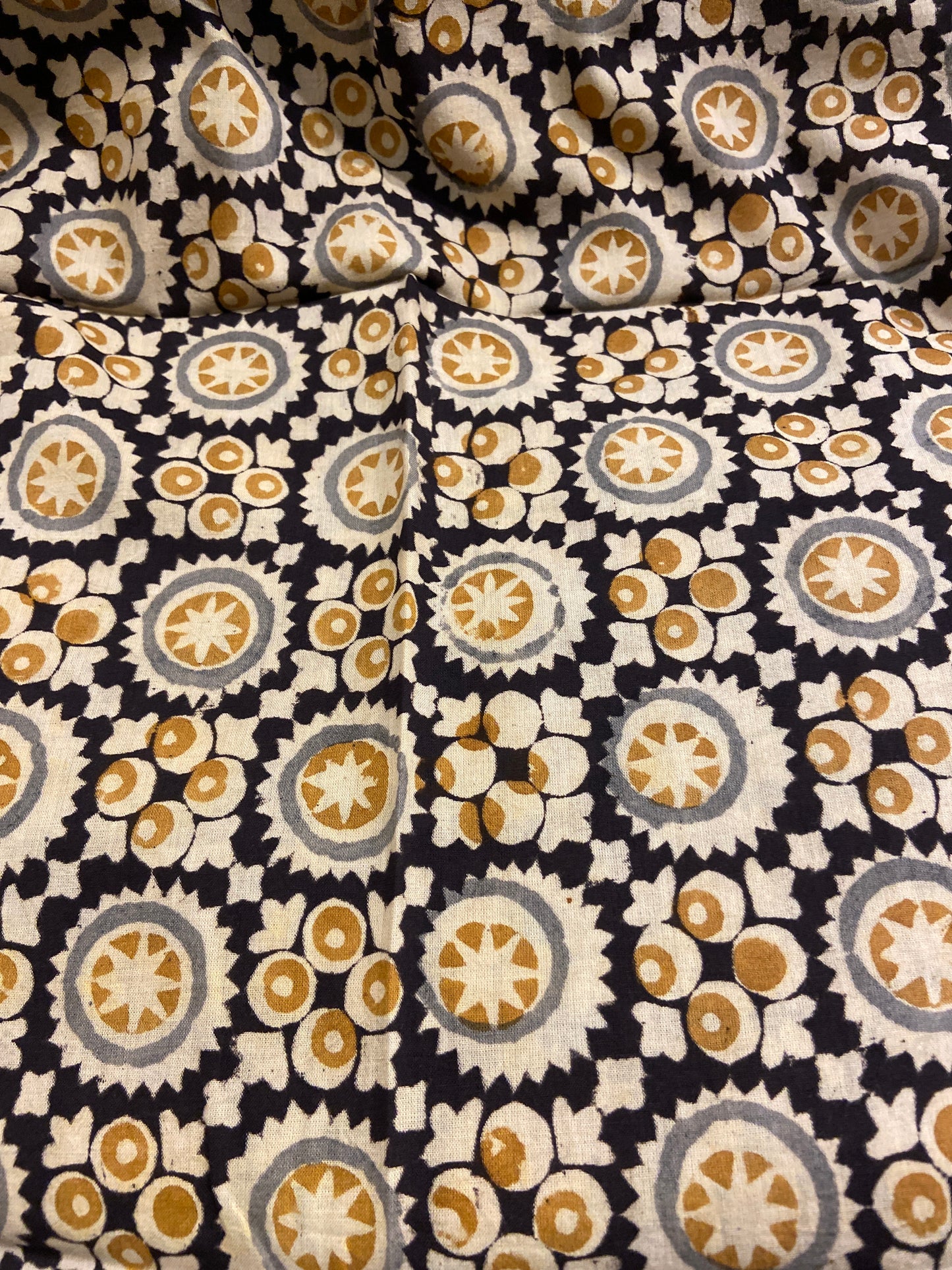 Block Printed Scarf, D081