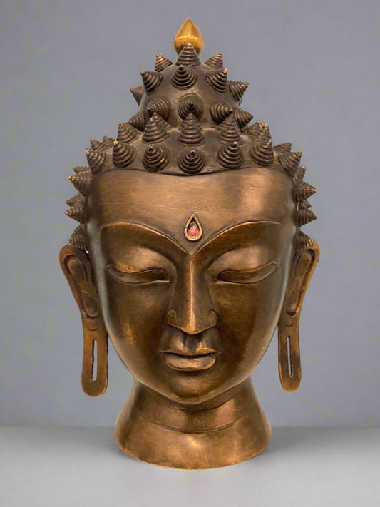 Bronze Buddha Portrait Bust