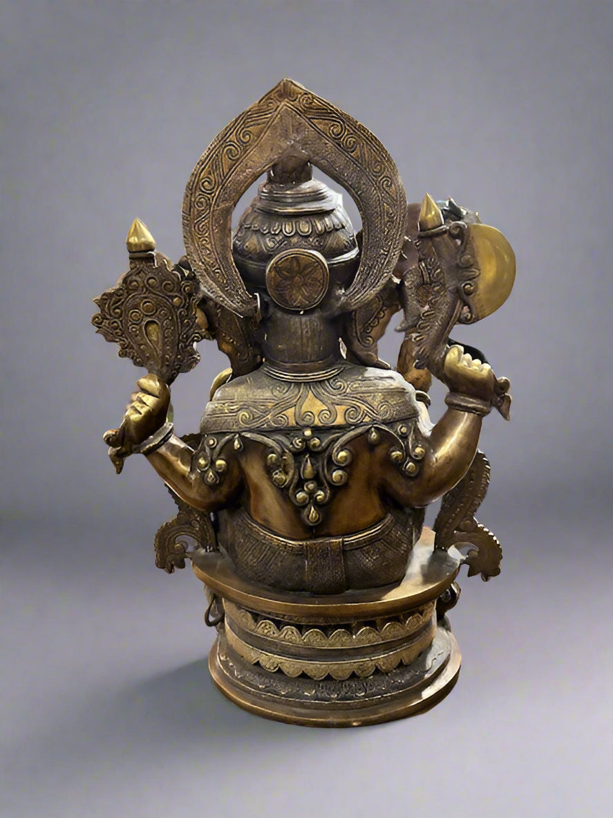 Ganesh, Bronze Cast Statue, 24 inches