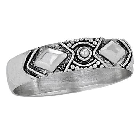 Wanderer Sterling Silver Triangle Geometric Band Ring