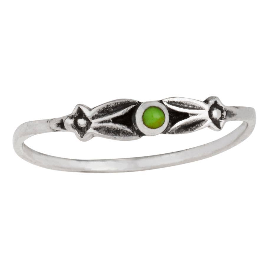 Manifesting Abundance Sterling Silver Gaspeite Ring