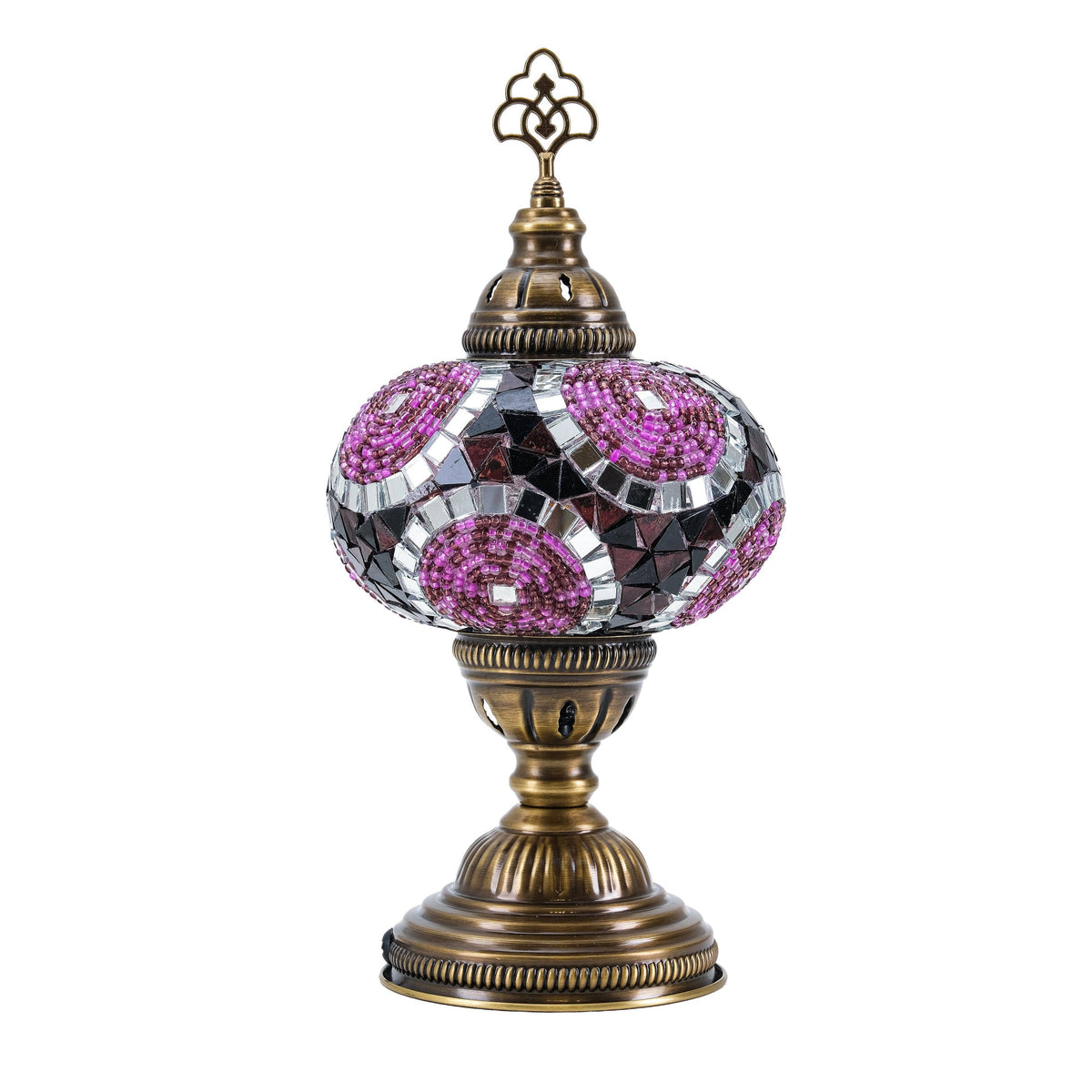 Mozaist Turkish Mosaic Table Lamp Purple