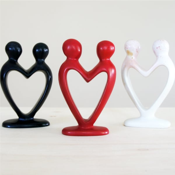 Heart Couples, Kenya, Hand Carved
