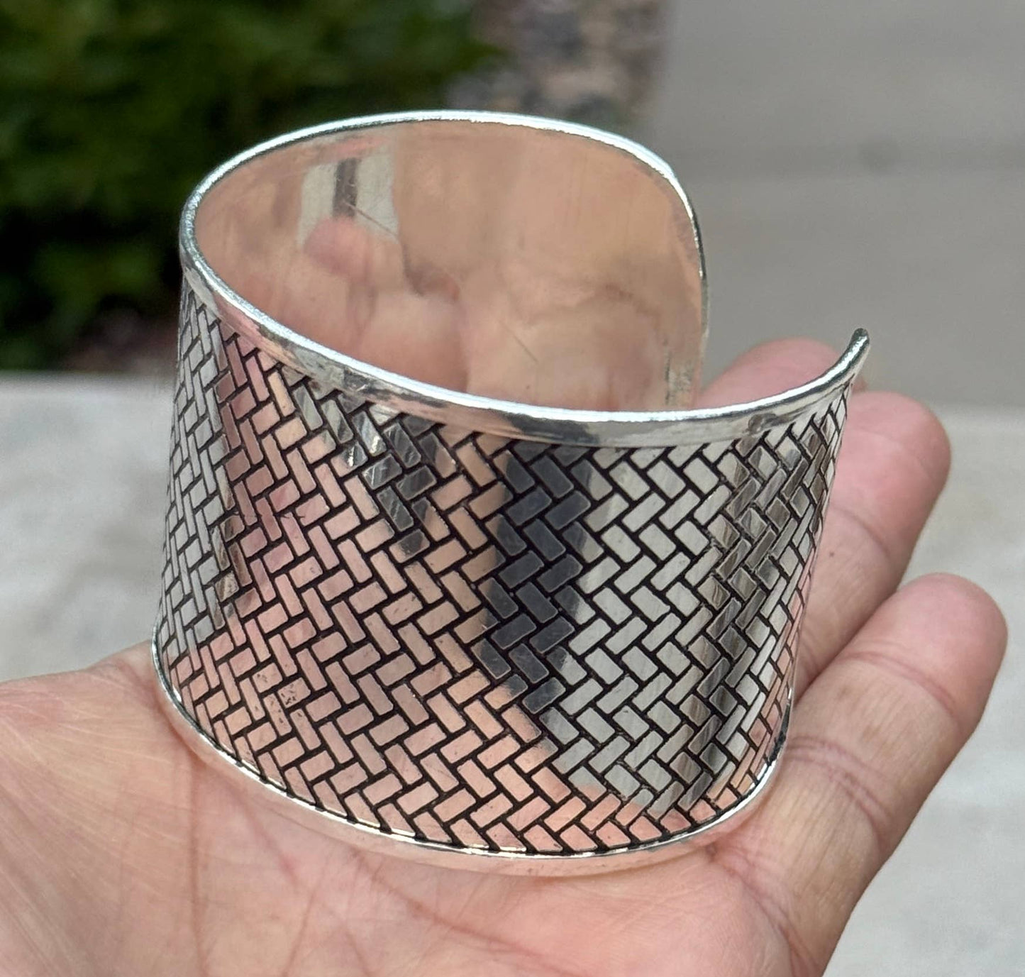 Handcrafted Woven Cuff Bracelet Bohemian Hippie Ethnic