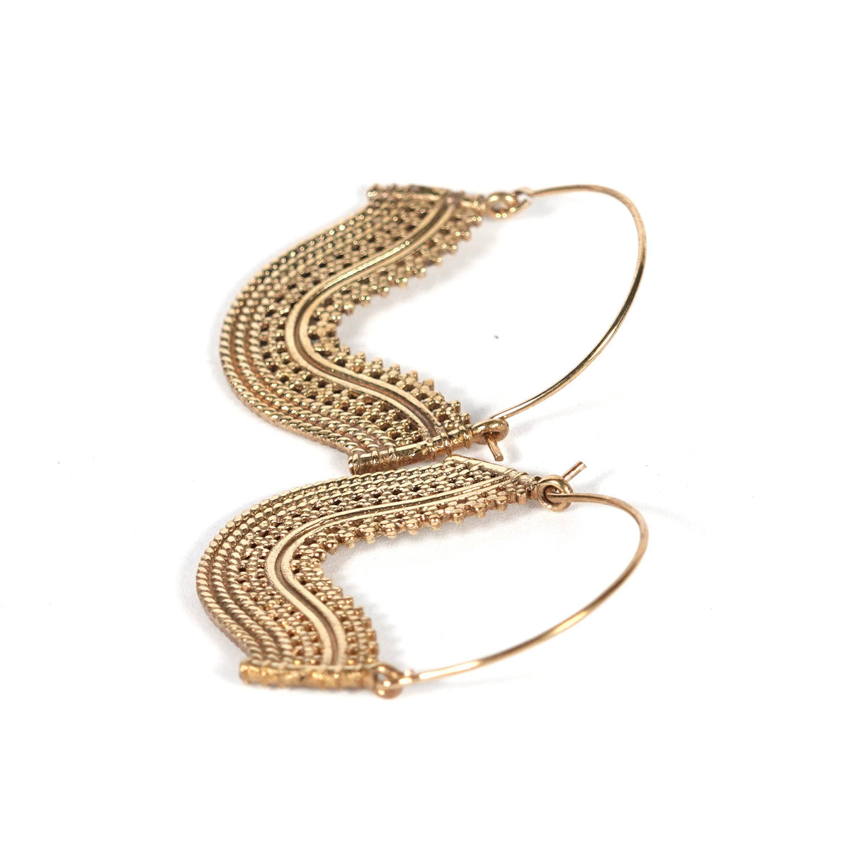 Classic Indian pattern Earrings of Golden and Silver Color