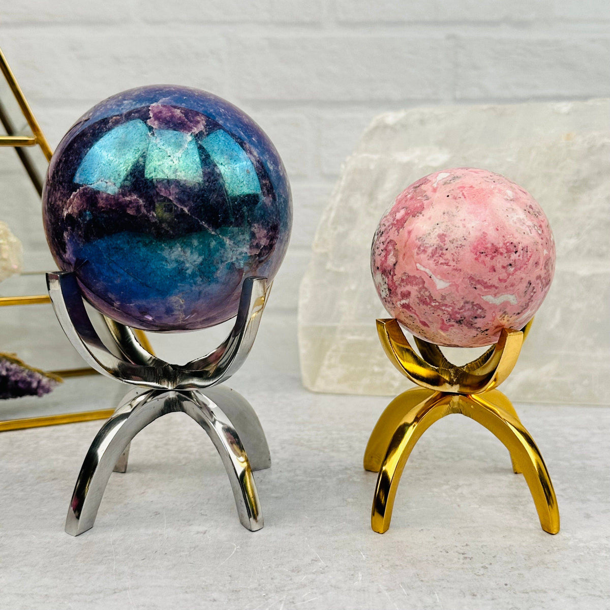 Metal Claw Stand - Sphere Holder - Holds other Crystals