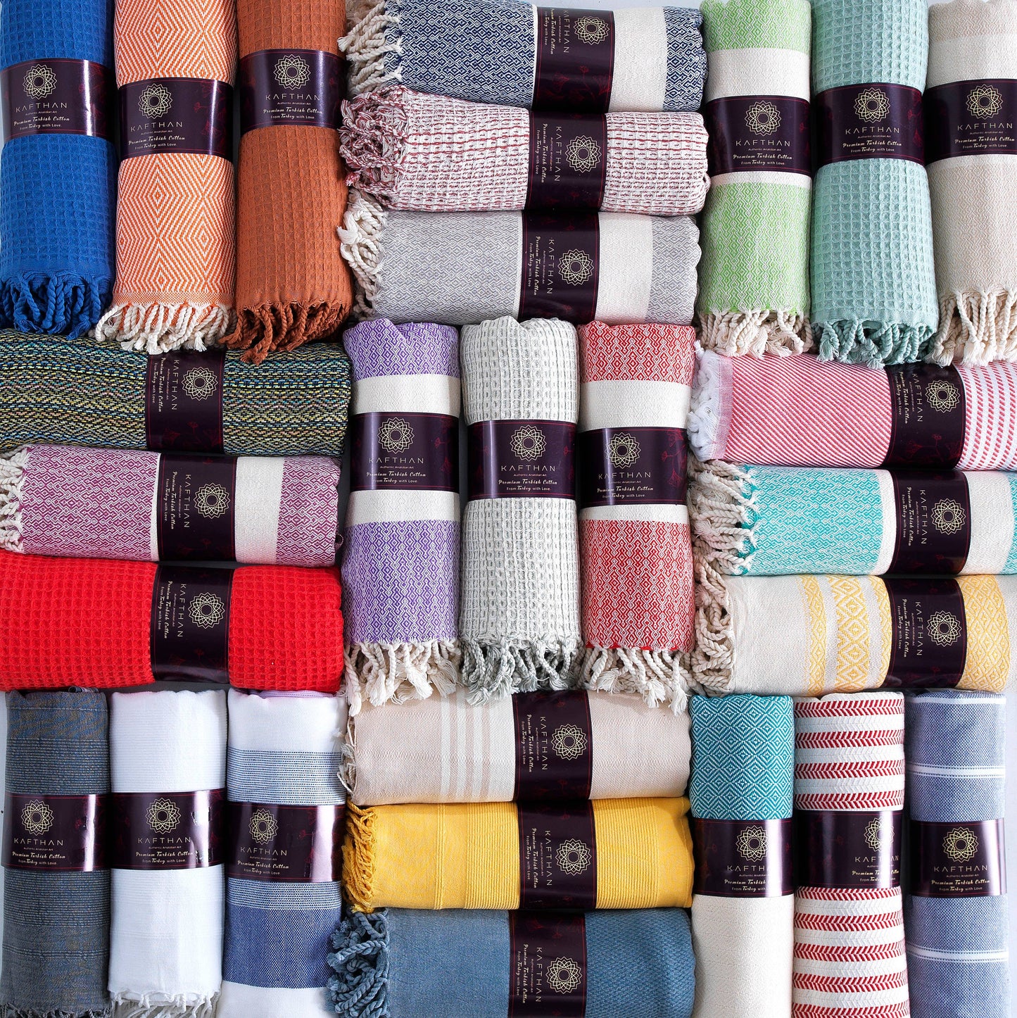 Assorted Cotton Beach Towels | Summer Gifts | Case of 50