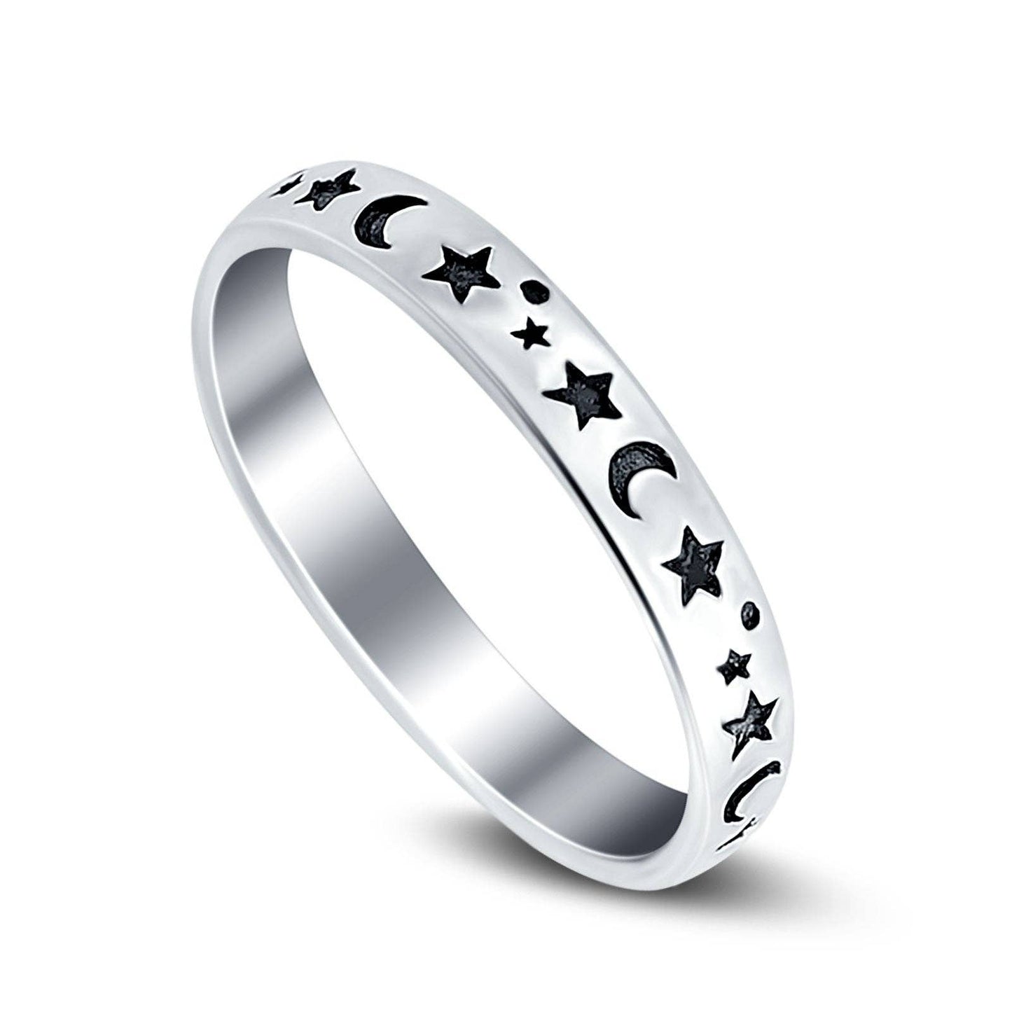 Stars And Moon Ring