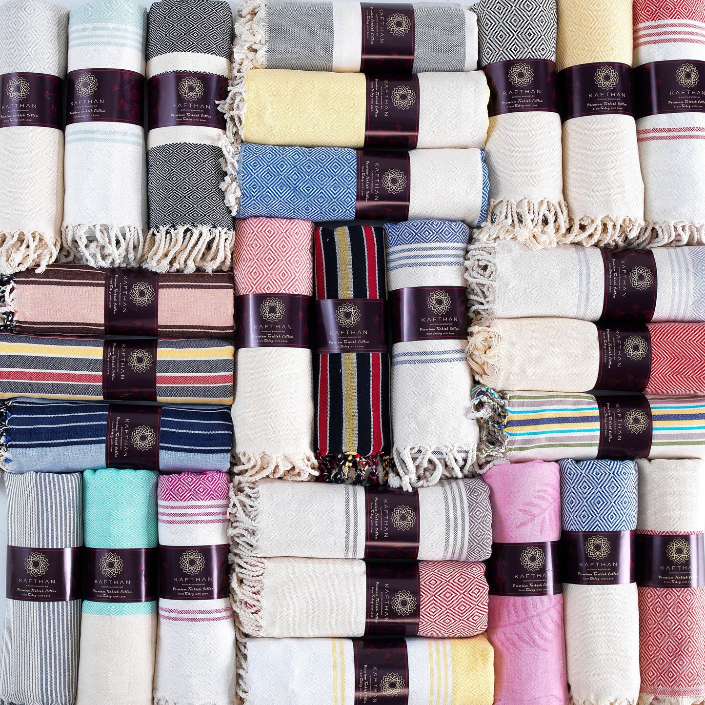 Assorted Cotton Beach Towels | Summer Gifts | Case of 50
