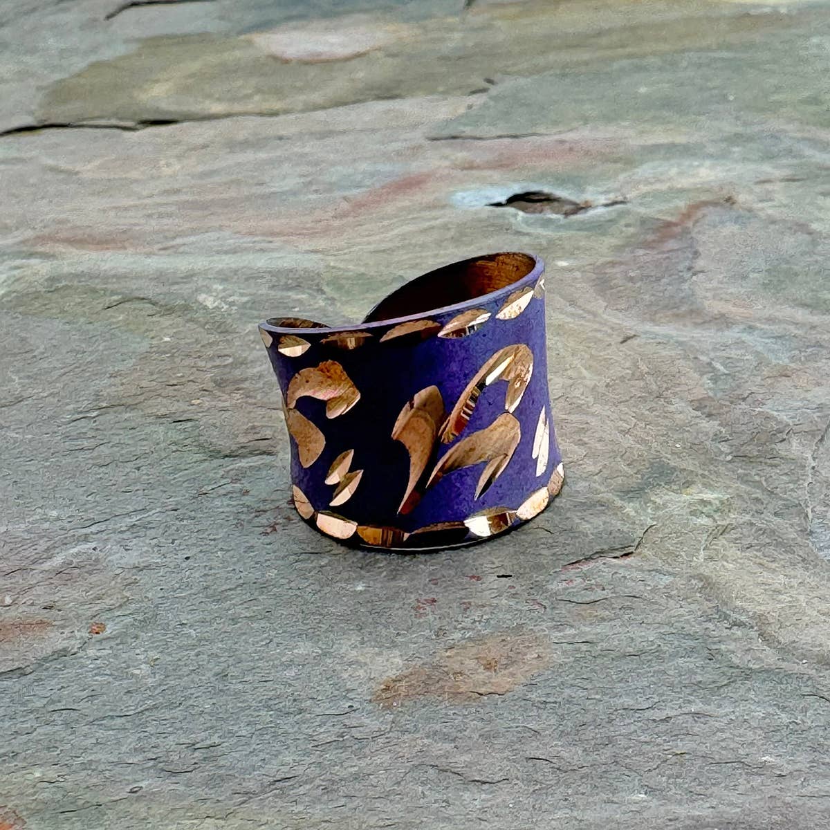 Patina Periwinkle Bloom Ring