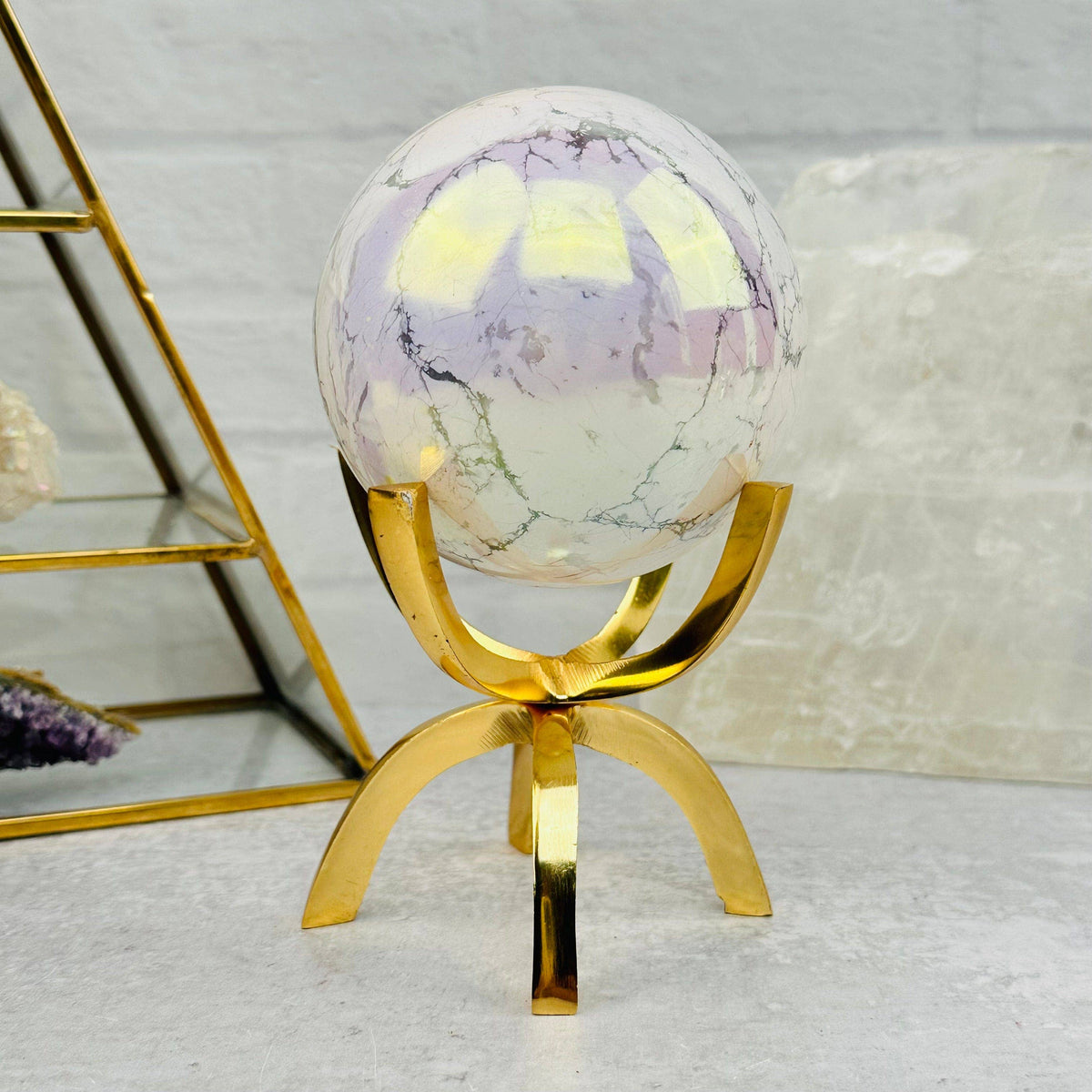 Metal Claw Stand - Sphere Holder - Holds other Crystals