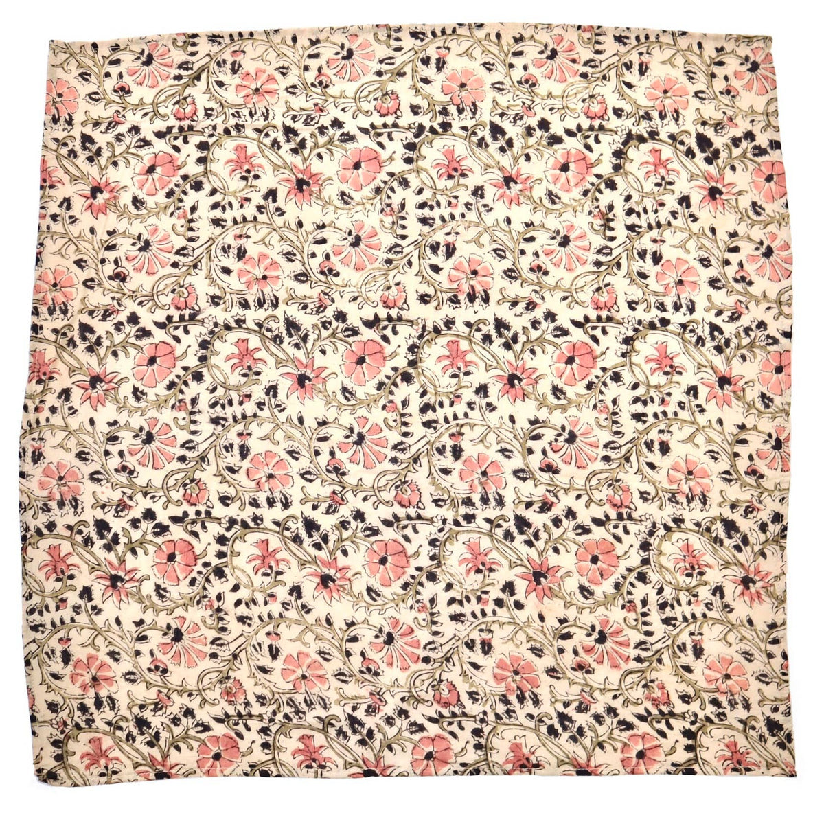 Blossom Breeze - Kalamkari Cotton Bandana (KK1500)