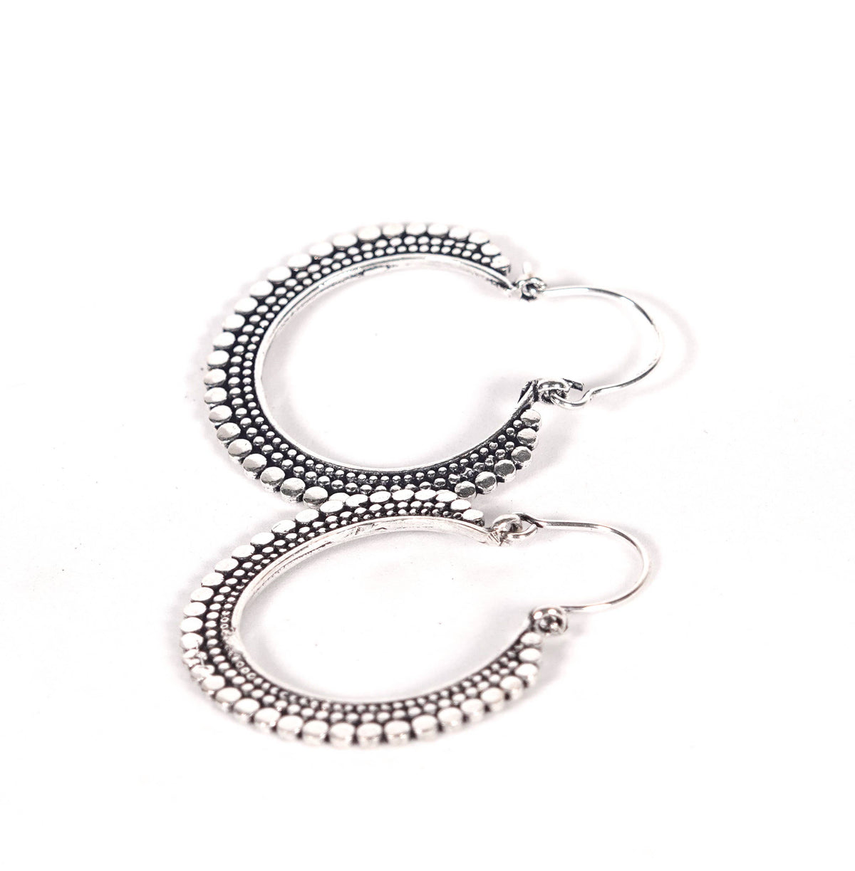 Triangular sun Dangle Earrings of Golden and Silver Color