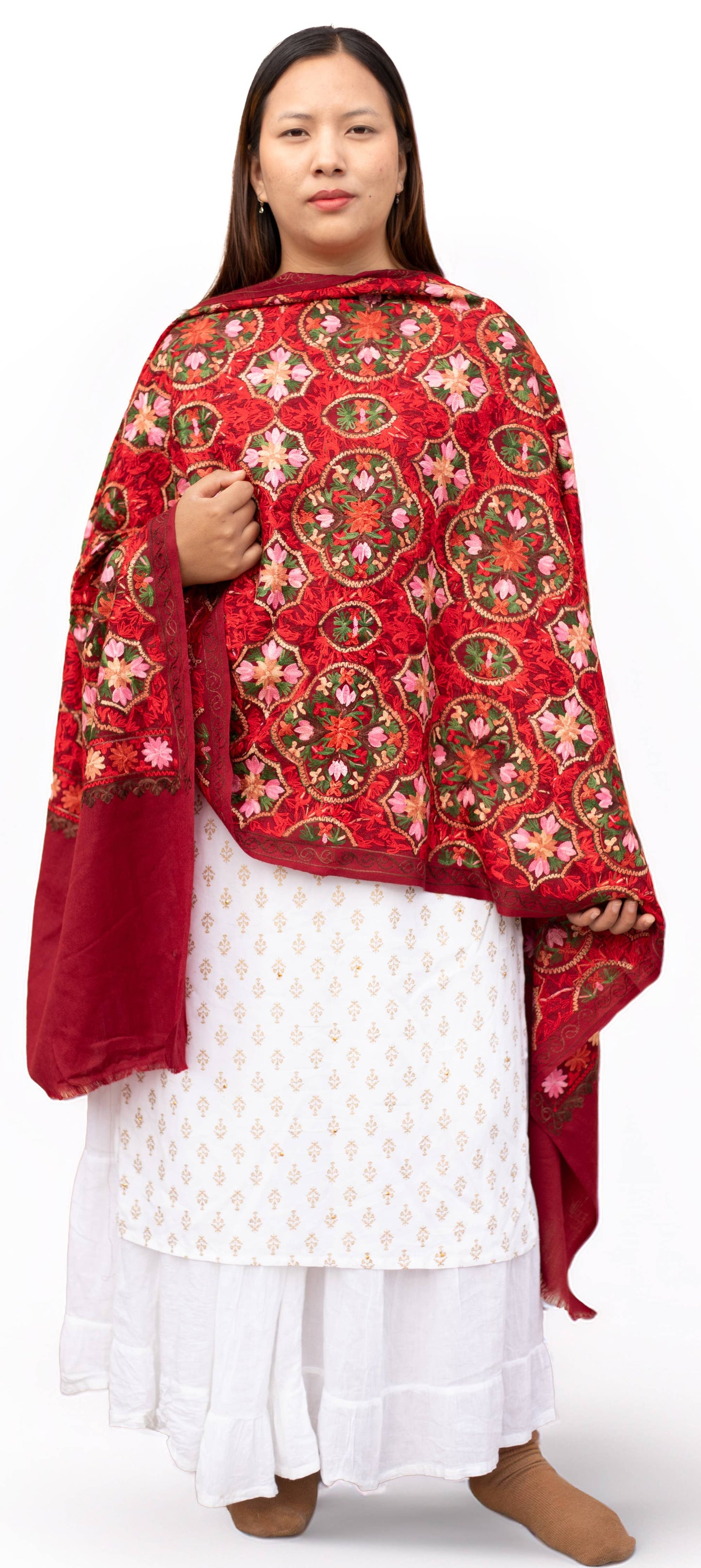 Handwoven Embroidery Shawl