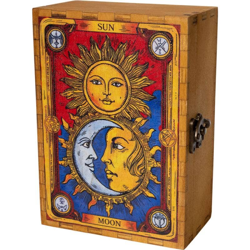 SUN & MOON WOODEN BOX