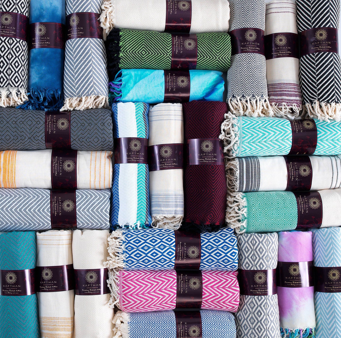 Assorted Cotton Beach Towels | Summer Gifts | Case of 50