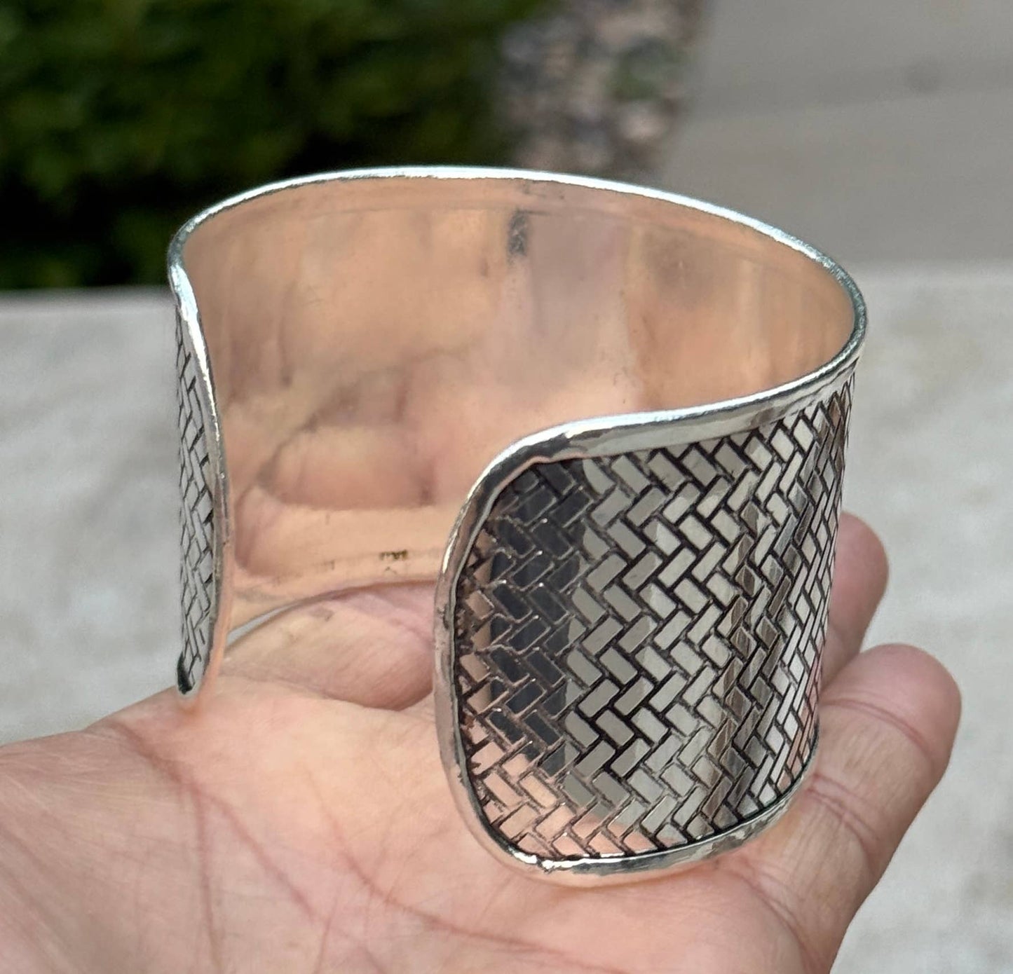 Handcrafted Woven Cuff Bracelet Bohemian Hippie Ethnic