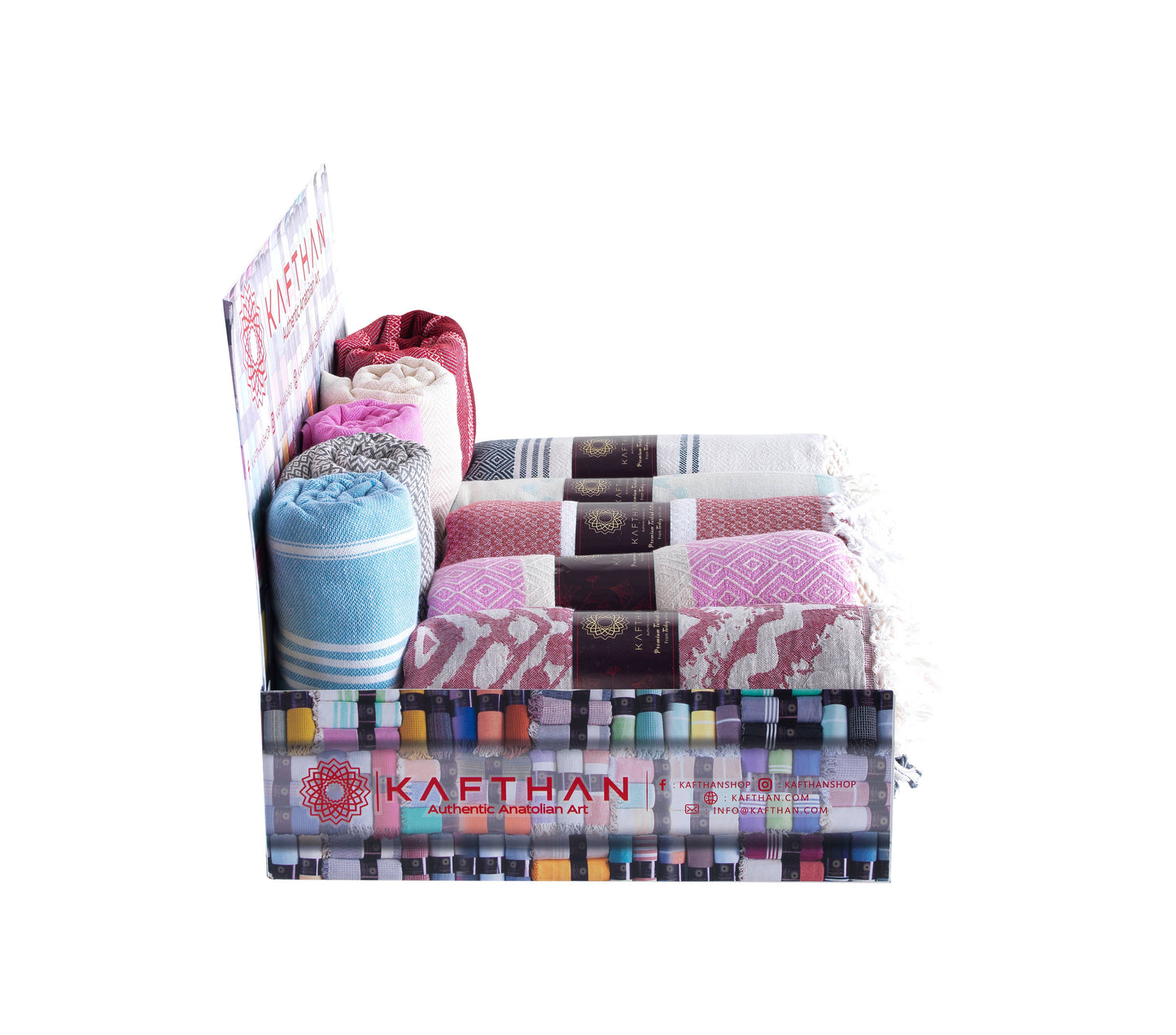 Assorted Cotton Beach Towels | Summer Gifts | Case of 50