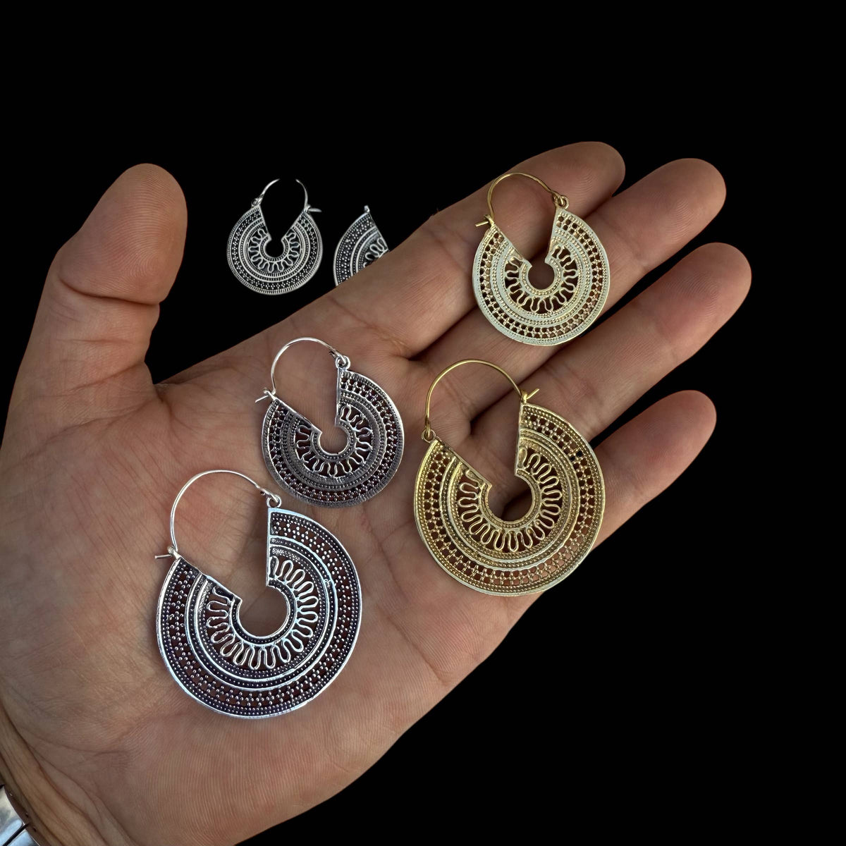 Floral Pattern Boho Earrings vintage inspired ER145