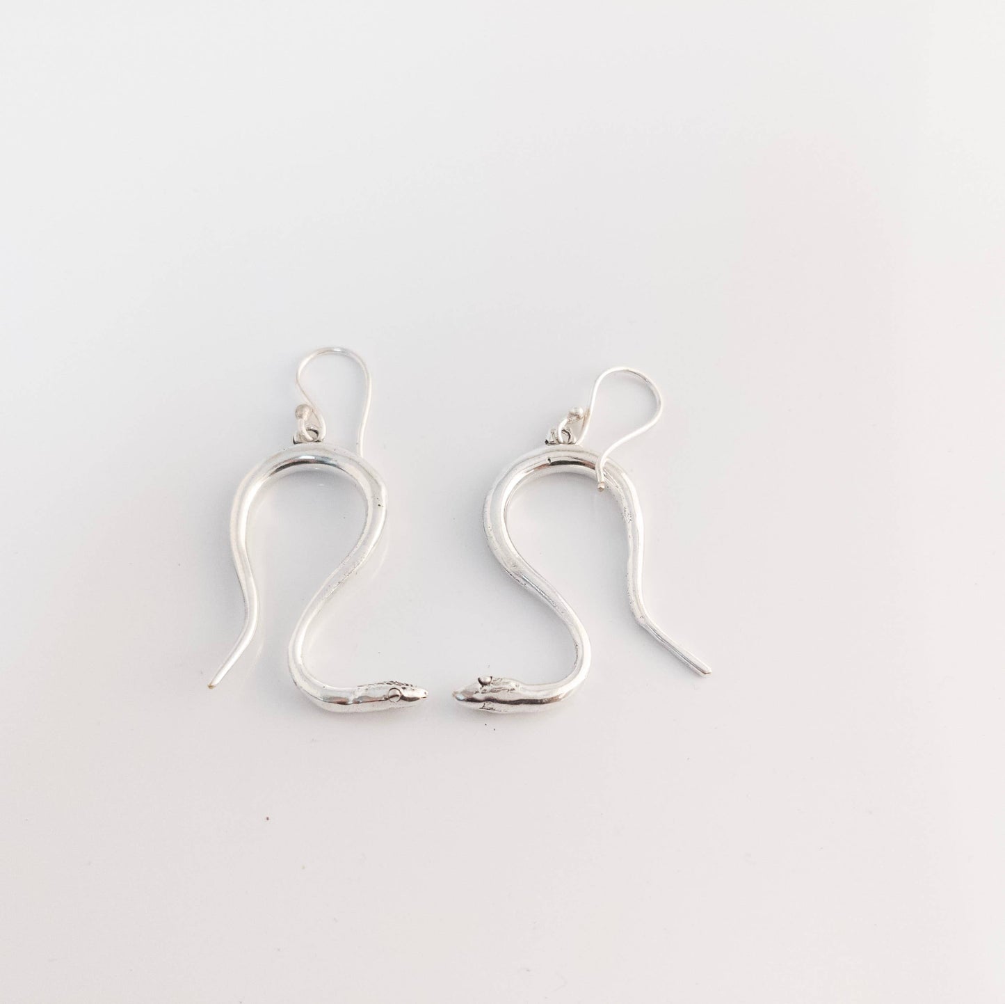 Snake Earrings, Golden and Silver