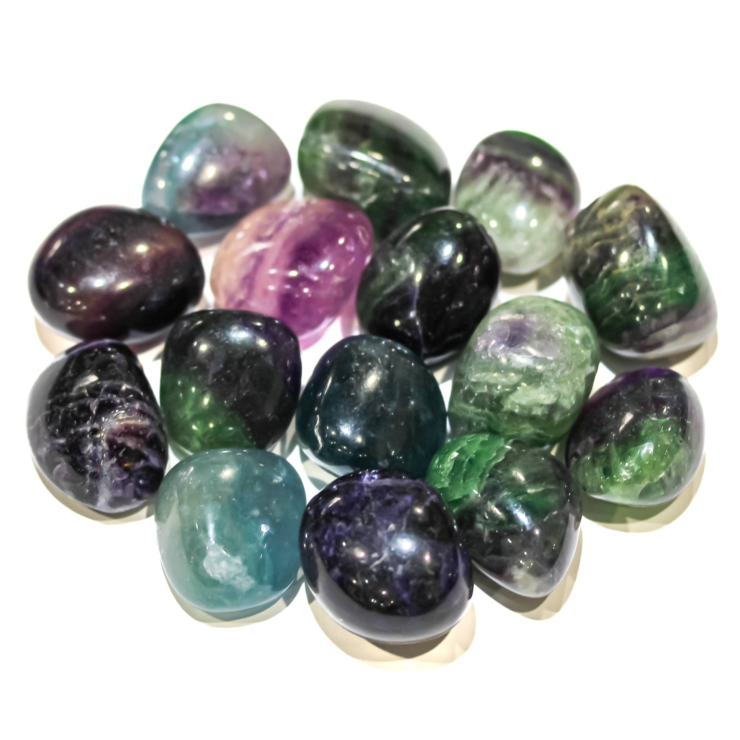 Rainbow Fluorite Tumbled 30-45mm 1KG