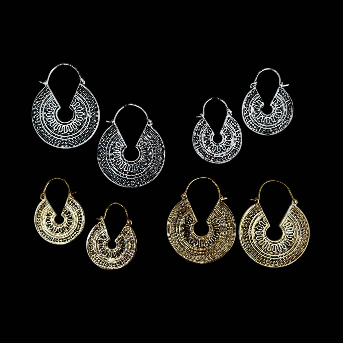 Floral Pattern Boho Earrings vintage inspired ER145