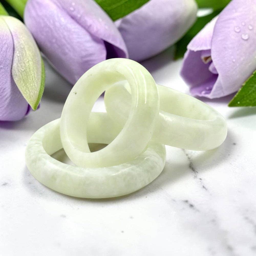 Ring - Burmese Jade, 1 dozen (12)
