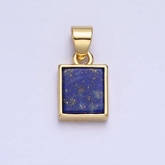 24K Gold Filled Lapis Lazuli Natural Gemstone, JNE