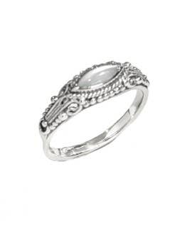 Along The Milky Way Mother Of Pearl Sterling Silver Ring