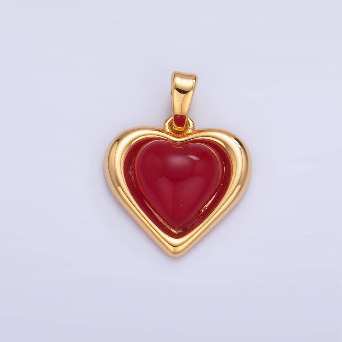 24K Gold Filled Abalone Gemstone Oval Bezel Pendant | AA1019