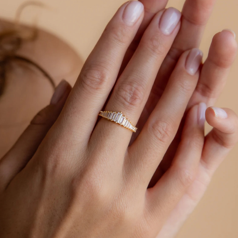 Gold Crystal Chandelier Cocktail Ring