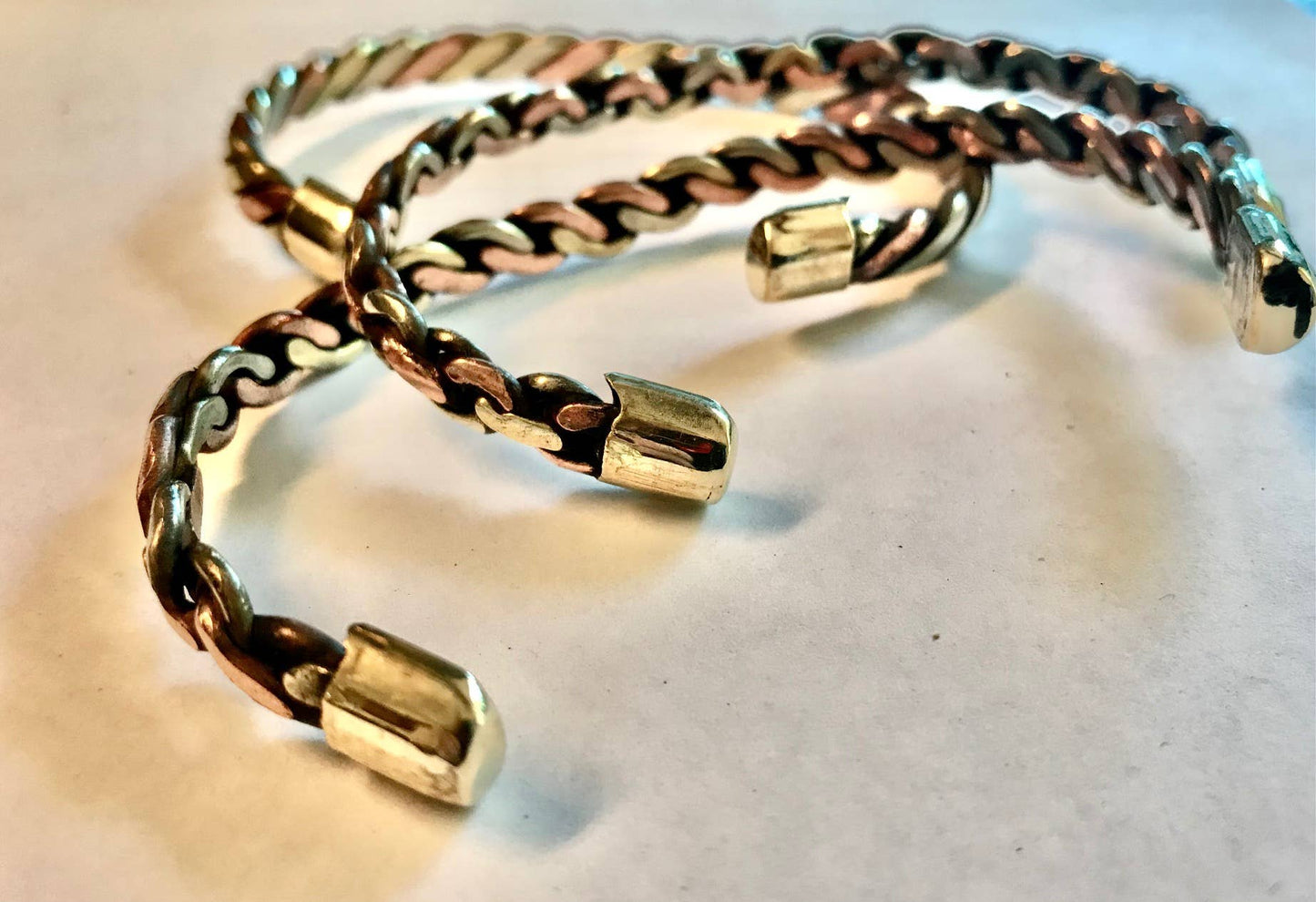 Copper Tri-Metal Cuff (Woven)