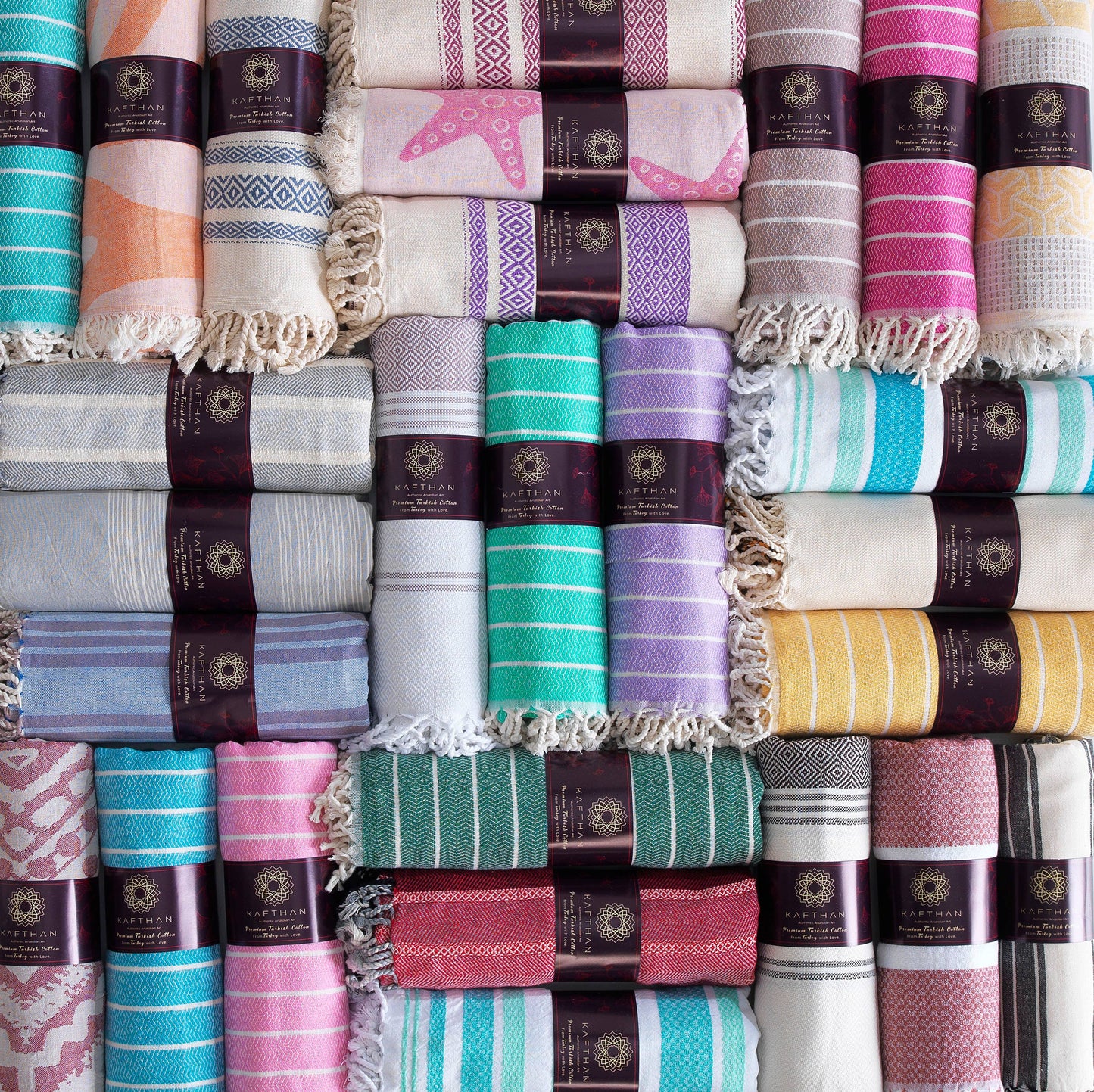 Assorted Cotton Beach Towels | Summer Gifts | Case of 50