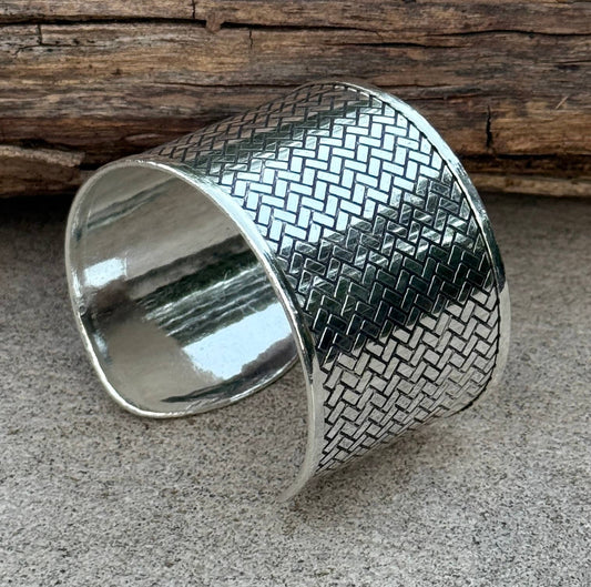 Handcrafted Woven Cuff Bracelet Bohemian Hippie Ethnic