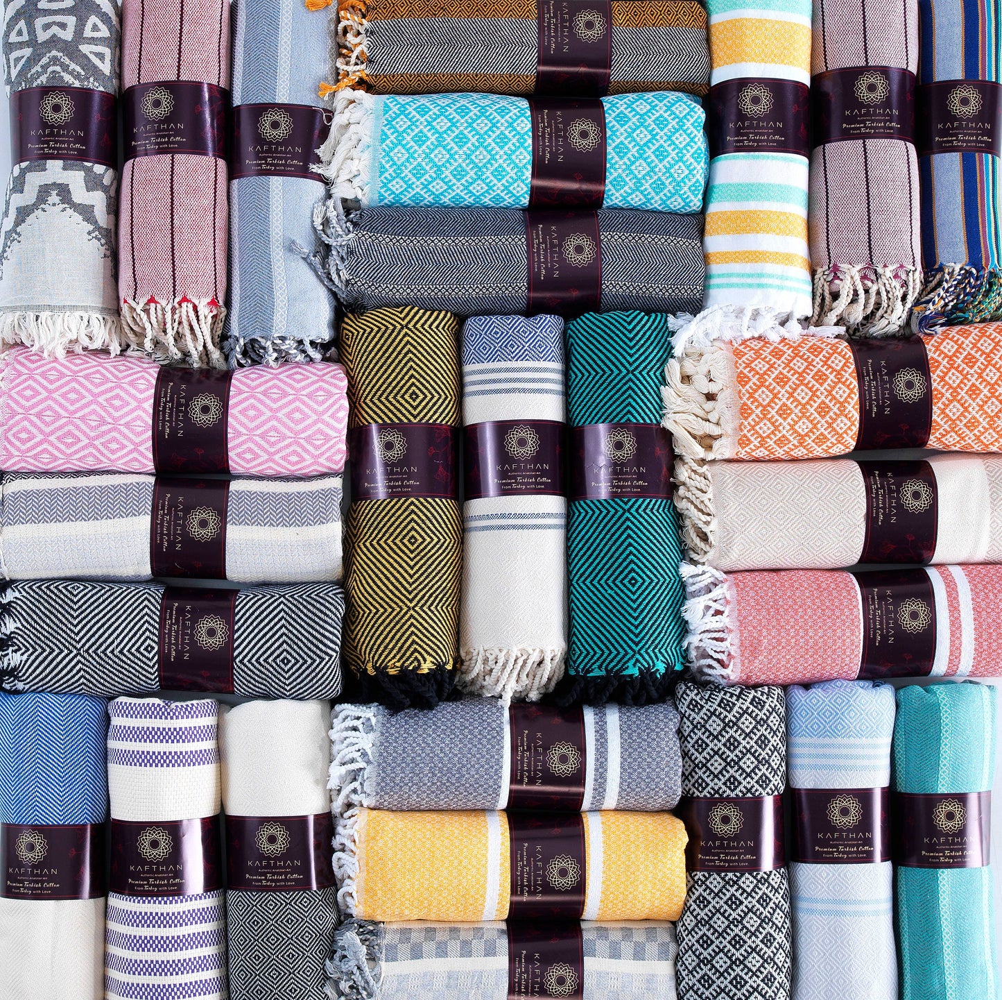 Assorted Cotton Beach Towels | Summer Gifts | Case of 50