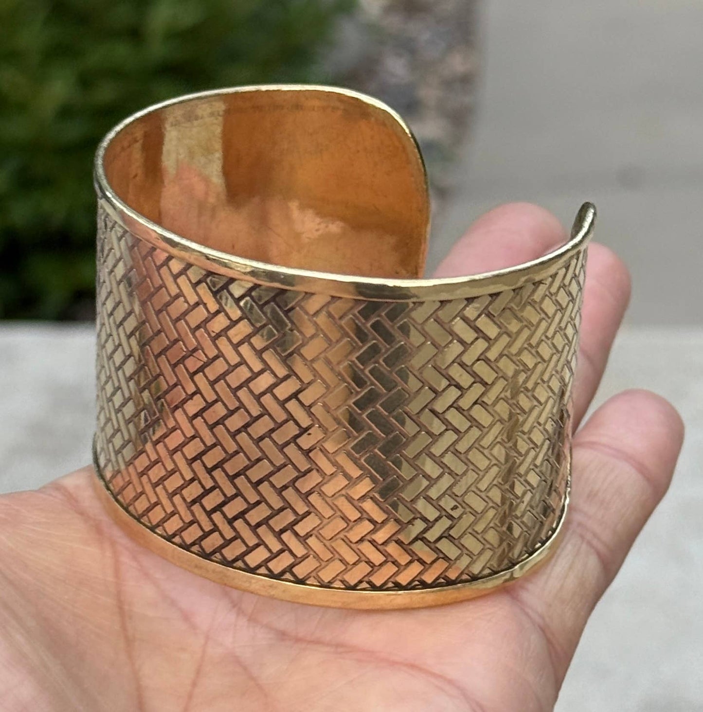 Handcrafted Woven Cuff Bracelet Bohemian Hippie Ethnic