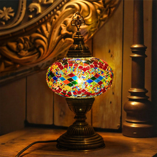Turkish Mosaic Table Lamp Rainbow