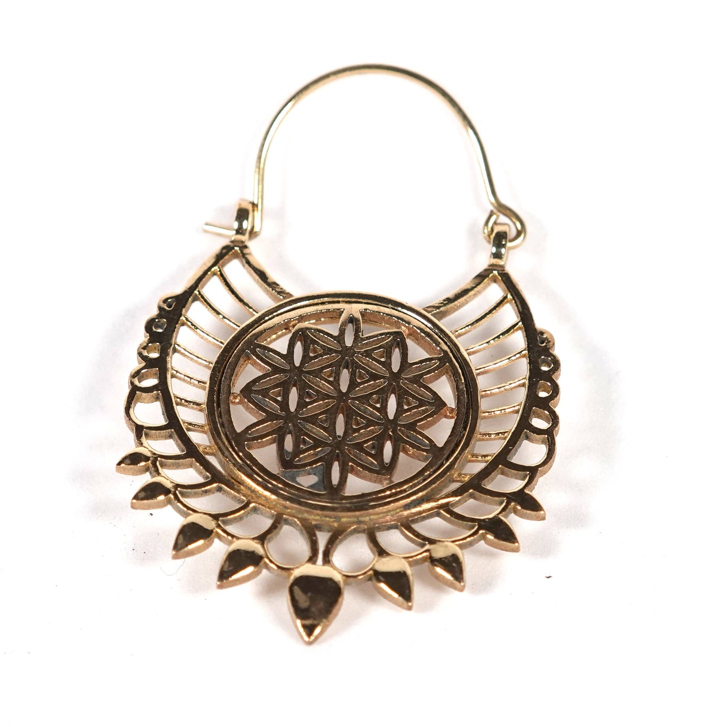 Floral pattern Earrings of Golden and Silver Color