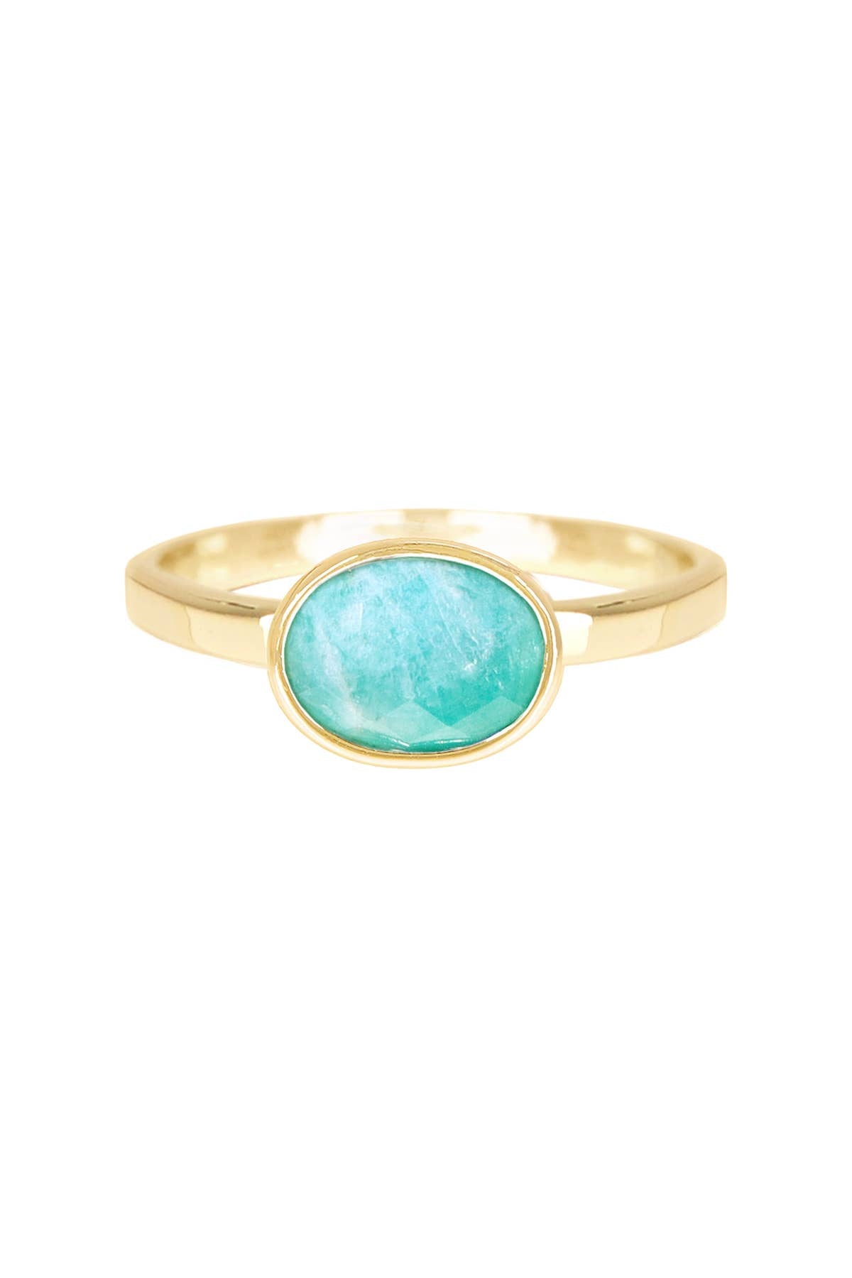 Amazonite Cab Ring - GF