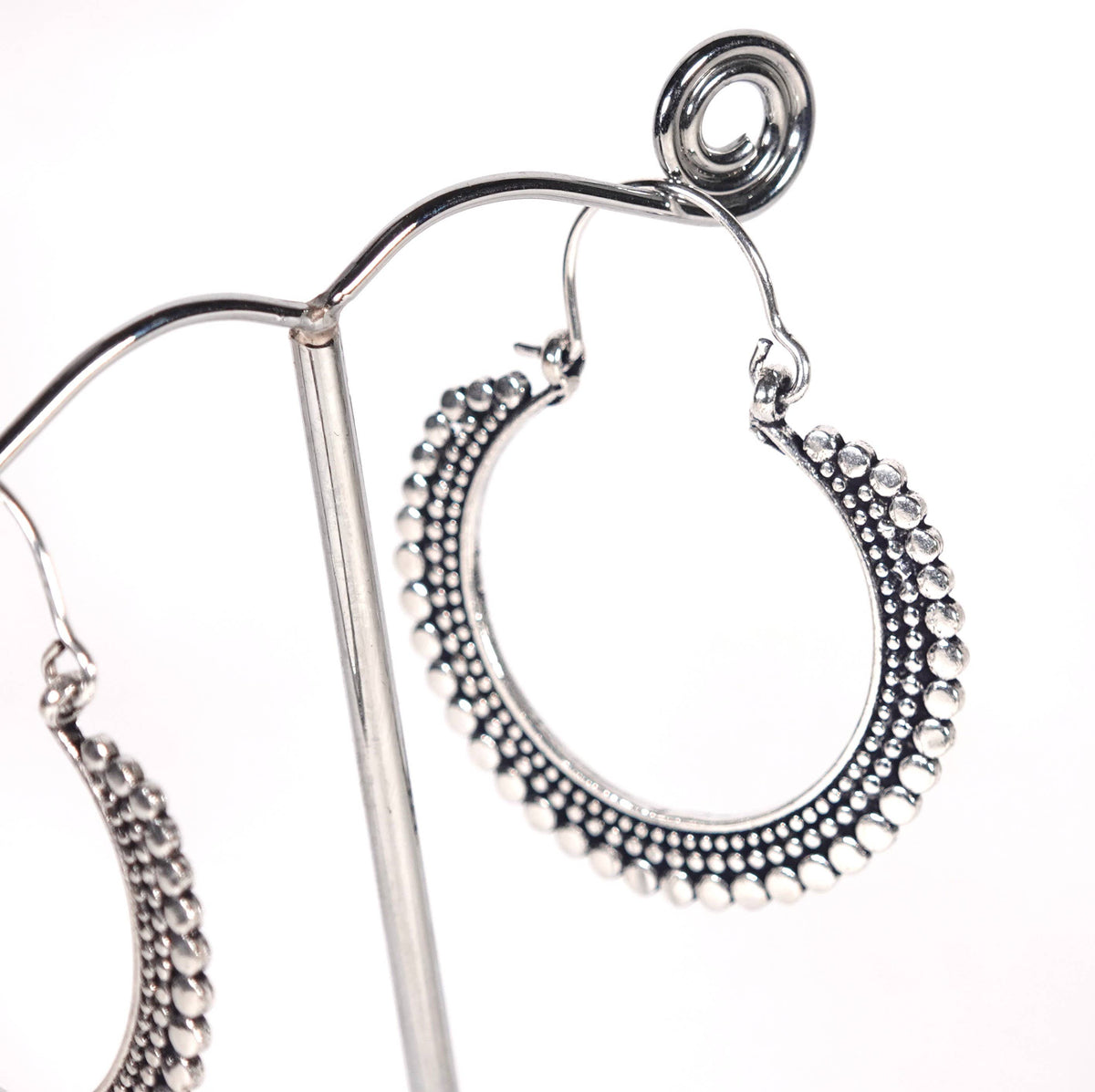 Triangular sun Dangle Earrings of Golden and Silver Color