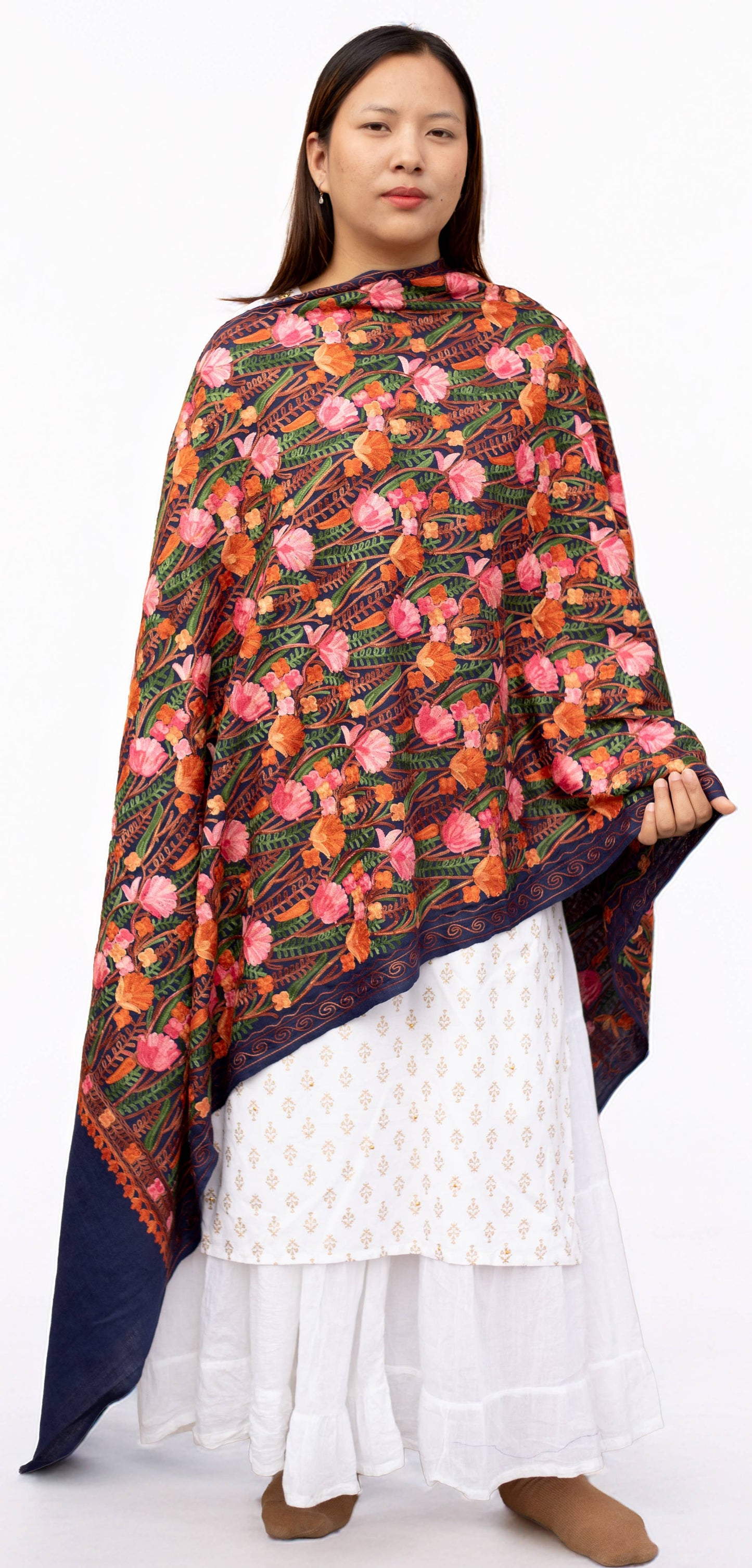 Handwoven Embroidery Shawl
