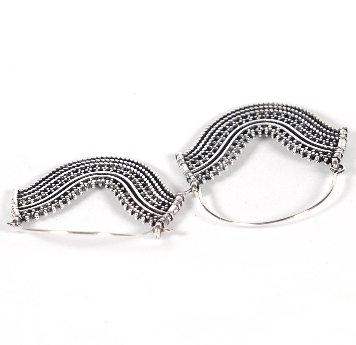 Classic Indian pattern Earrings of Golden and Silver Color
